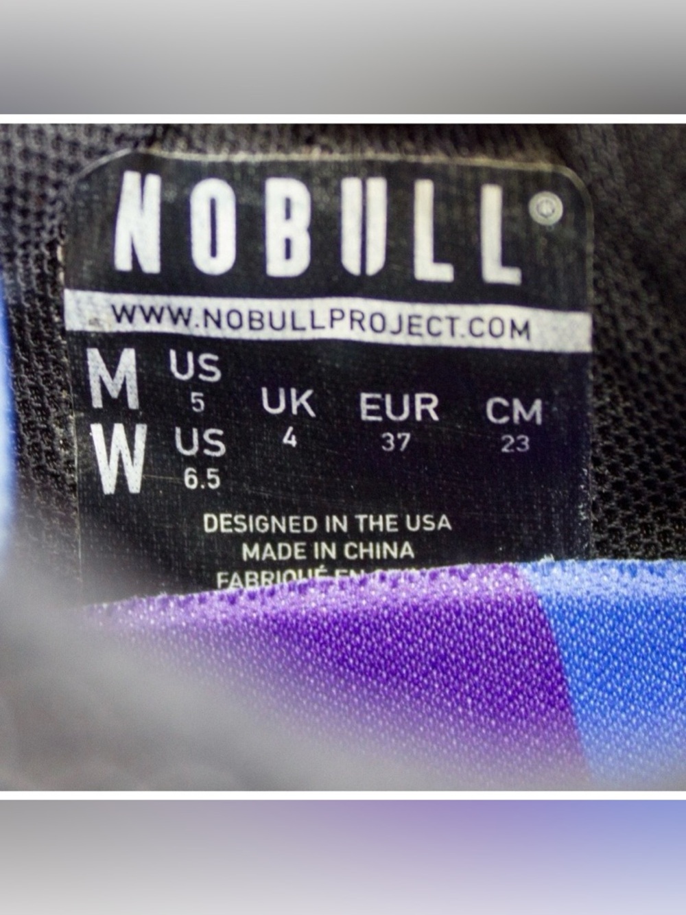 NOBULL Outwork SuperFabric Midnight Palm Womens US 6.5 Cross Trainers Gym Shoes - Picture 10 of 13
